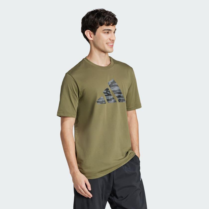 Ad Camo Graphic Tee Olive