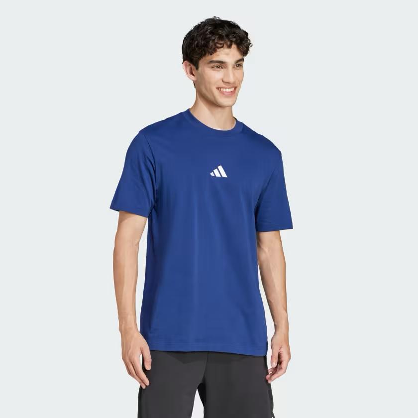 Ad Essentials Small Logo Single Jersey Tee Blue